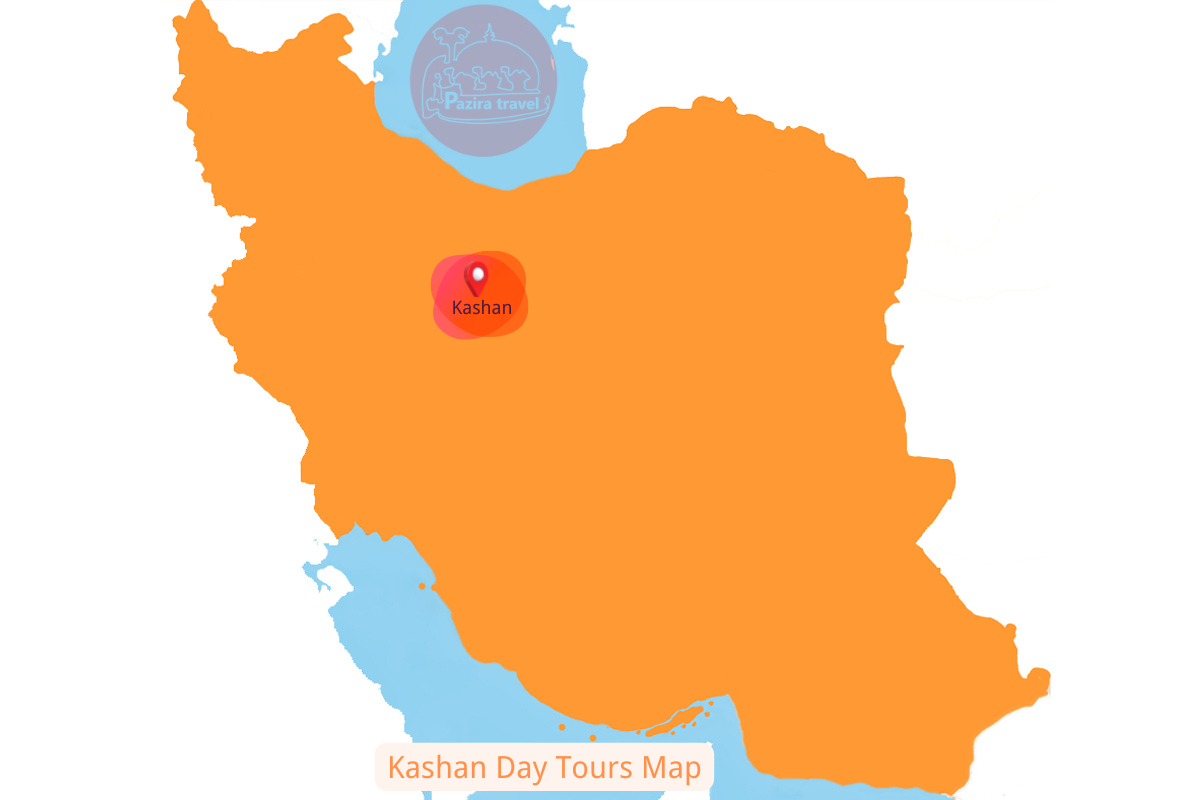 ¡Explora la ruta de viajes de Kashan en el mapa!